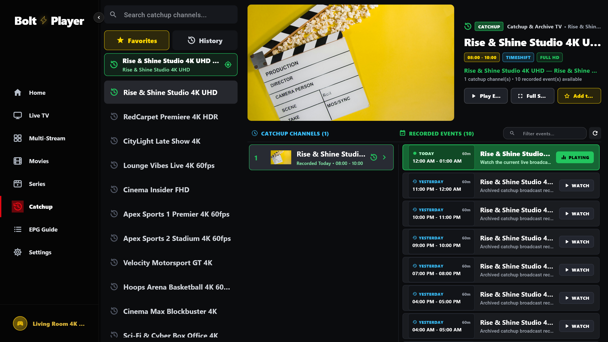 Catchup & Time-Shift Replay Archive — Watch Missed Broadcasts On Demand